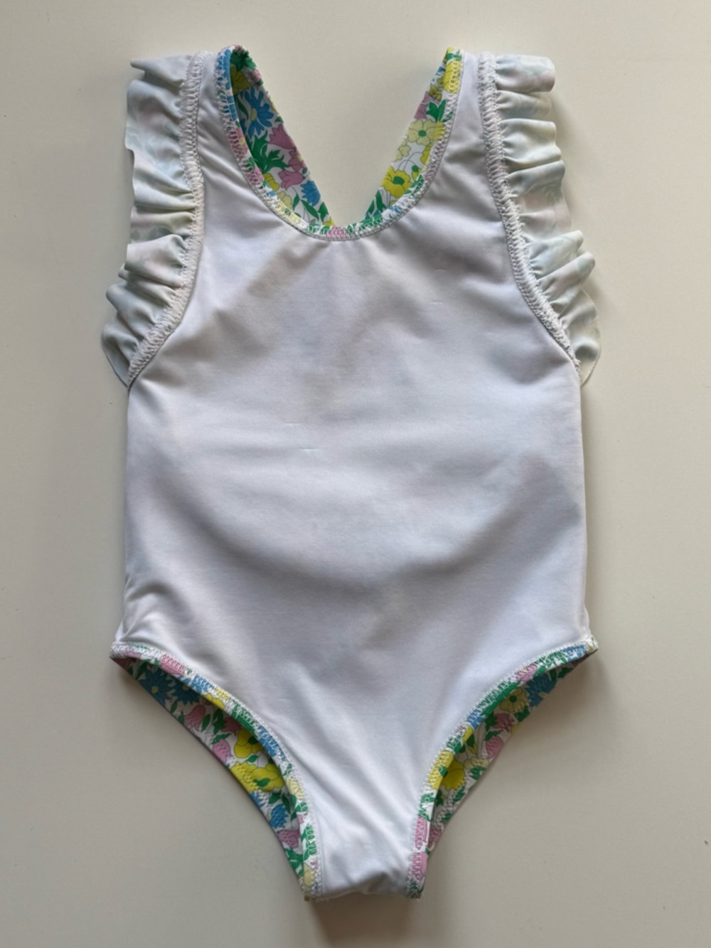 Jacadi Baby Girl Liberty Floral One-Piece Swimsuit - Size 18M - Picture 10 of 15